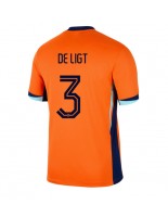 Nederland Matthijs de Ligt #3 Hjemmedrakt EM 2024 Korte ermer